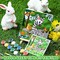 24 Pack 216 Piece Pre Drawn Canvas to Paint for Kid Adult 6 x 6 Inch Stretched Coloring Painting Canvas Panels with Design Easel and Brushes for Party Supplies Beginner Favor(Animals)